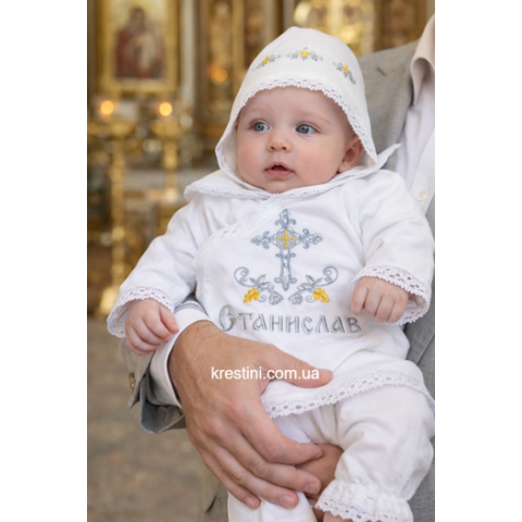 Хрестильний комплект для хлопчика «Ніжність» Хрестильний комплект для хлопчика «Ніжність»